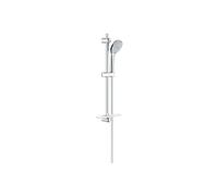 Ensemble de douche 3 jets Euphoria 110 Massage 27231001-Barre de douche 60 cm-Economie d'eau- Porte-savon -Anticalcaire-Chrome