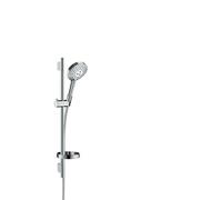 Ensemble de douche HANSGROHE Raindance Select S 120 3jet PowderRain avec barre Unica'S puro 65 cm et porte-savon chromé - 27654000