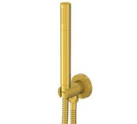 Ensemble de douche à main Steinberg Série 100 avec coude de raccordement intégré, douchette à main sur tige, 1001670BG, Couleur: Or brossÃ©