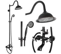 ENSEMBLE DE DOUCHE BERGAMO LINGETTE NOIRE SKU REA-P5001