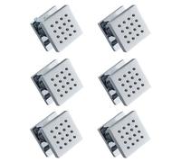 Ensemble de Douche Ch Square Spa Body Shower - Ensemble de Douche encastré 6 pièces, Corps en Laiton, Noir, Accessoires de robinetterie RY, créant Une expérience de Salle de Bain Digne d'un