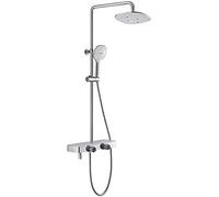 Ensemble De Douche De Bain Chromé À Poignée De Bain Plaquée Batteur De Mélangeur Avec Pulvérisateur À Main