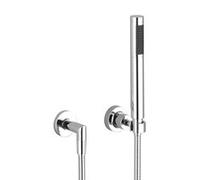 Ensemble de Douche Dornbracht Tara mural avec rosaces individuelles Noir Mat 27802892-33