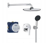 Ensemble de douche encastré Grohe Start Edge avec pommeau de douche effet pluie