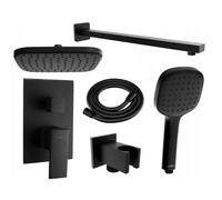 Ensemble de douche encastré Mexen Uno DR33 noir, laiton/plastique