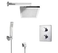 Ensemble de douche encastré PaulGurkes avec thermostat carré