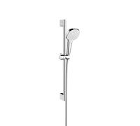 hansgrohe Croma Select E set de douche 1 jet EcoSmart avec barre de douche 65 cm, blanc/chrome, 26585400