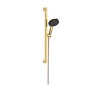 Ensemble de douche Hansgrohe Raindance Alive Select S 24600990 Barre de douche Unica E, 3 jets, distance de perçage 625 mm, aspect or poli