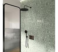 Ensemble de douche Ideal Standard - Thermostat encastré Ceratherm Navigo® A7892A5 avec boîtier encastré Easy-Box, douchette Solos 3 jets, gris magnétique