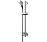 Ideal Standard - Barre de douche Idealrain B9503AA 60 cm, douchette Ø80 mm 3 fonctions, chromée