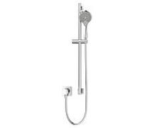 Ensemble de douche Keuco IXMO_solo 2 59654011602 carré, mitigeur thermostatique de douche avec barre de douche, chromé