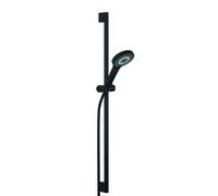 Ensemble de douche KLUDI DIVE X, 900 mm, avec système de nettoyage rapide anti-calcaire, montage mural fixe, 6993039-00, Couleur: noir mat