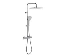 Ensemble de douche mural 3 jets avec mitigeur thermostatique, chrome (SATSSTZ)