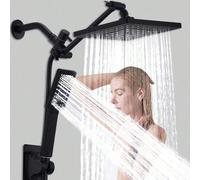 Ensemble de douche noir mat - Taille 3 sans bras de rallonge - Taille 2 sans aucun accessoire de salle de bain Taille Unique,Simple top + portable,Ensemble simpleABS