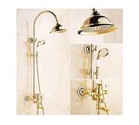 Ensemble de douche Système de douche de 8 pouces avec une douche à eau froide et chaude ensemble de douche à poignée à poignée à poignée multifonction de douche ensemble avec pomme de douche