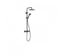 Tres Base Plus système de douche apparent thermostatique 21639502NM noir mat