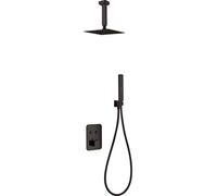 Ensemble de douche thermostatique encastré Imex Portugal Noir GTP022-NG