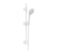 Ensemble de douche Watersaving, barre de douche en acier inoxydable, pomme de douche à économie d'eau, avec flexible de douche 150 cm, blanc