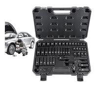 Ensemble de douilles - Barre d'extension de socket métrique | Kit d'outils de prise mécanique à dégagement rapide, outils manuels de réparation multifonctions pour
