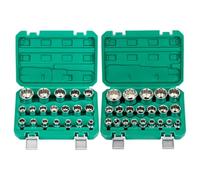 Ensemble de douilles en fleur de prunier | Outils en acier allié poli miroir | Kit de douilles robustes pour garage domestique, réparation d'équipements industriels, atelier de maintenance, mécanicien