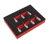 Ensemble De Douilles Hexagonales Sealey 7 Pièces 3/8" Carré - Impérial AK6246