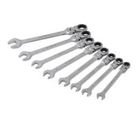 Ensemble De Douilles Ratchet À Tête Flexible BlueSpot, 8 Pièces