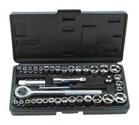 Ensemble De Douilles Rolson 36109 40 Pièces 1/4" Et 3/8"
