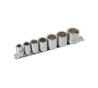 Ensemble De Douilles Whitworth 3/8"D Bi Hex 12pt Fini Satiné 7pc 3474