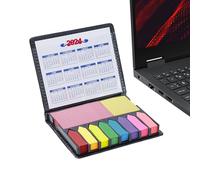 Ensemble de drapeau de livre coloré - Notes adhésives avec calendrier | Faux emballage drapeaux de note pour rappels d'anniversaire, planification de Noël, journal