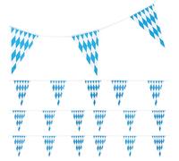Ensemble de Drapeau Triangle de Fanion - bannière de bruant décorative, kit de Suspension de 20 pièces | Streamer Garland Garland Oktoberfest Window, décoration en Tissu réutilisable avec bouc
