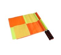 Ensemble de drapeaux d'arbitre - Lot de 2, bannière de juge de ligne Touchline, poignée en mousse confortable, tissu de signalisation lumineux durable | Équipement de sport professionnel pour les