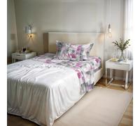 Ensemble de draps River en Coton et Fibres recy s, lit Simple, modèle : ILI, confectionné en Italie, Twin