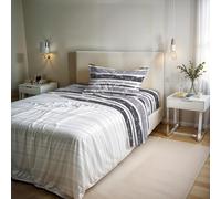 Ensemble de draps River en Coton et Fibres recy s, lit Simple, modèle : oka, confectionné en Italie, Twin