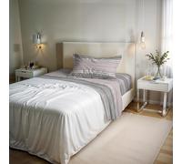Ensemble de draps River en Coton et Fibres recy s, lit Simple, modèle : Rio Gold, confectionné en Italie, Twin
