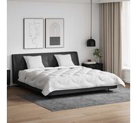 Ensemble De Couette Avec Oreiller 3 Pcs Blanc 200 X 200 Cm Microfibre