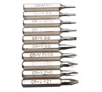 Ensemble de Embouts de Tournevis en Acier Chrome Vanadium | Queue Hexagonale 4mm, Longueur 28mm, pour torx, Fentes et Cruciformes, pour Outils Électriques,