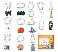 Ensemble de Emporte-pièce de Noël, FantasyDay Lot de 12 Anniversaire Emporte Piece Patisserie en 430 Acier Inoxydable - Cookie Cutter Decoupoir Pâtisserie pour Cuisine Biscuit Cake Pâte Muffin Gâteaux