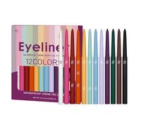 Ensemble De Eye-liner Coloré - 12 Stylos Eye-liner Liquides Et Mats Longue Durée | Fard À Paupières Et Surligneur Rainbow Soft Crayon Pour Le Maquillage D'Halloween, De Festival Et De Fête