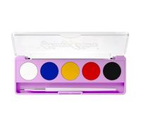 Ensemble de eye-liner liquide coloré de 5 couleurs, outil de peinture pour le visage et le corps à lumière noire UV avec pinceau d ' application pour les couleurs de revêtement de fête