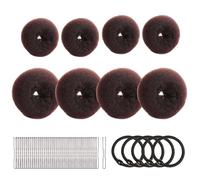 Ensemble de fabrication de beignets pour cheveux - Ensemble de création de beignets pour cheveux | Kit d'outils de coiffage pour beignets 53X | Ensemble simple et rapide pour créer c
