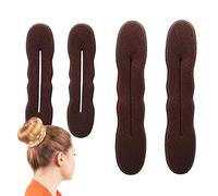 Ensemble De Fabrication De Chignons À Beignets Pour Cheveux - Ćhignon À Beignets De Style Anneau | Ćhignon Donut Buns, Hair Styler Maker Donut Former Sponge PACK DE 2 TAILLES Petites Et Moyennes, Pour