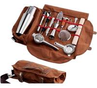Ensemble de fabrication de cocktails en acier inoxydable avec sac de rangement