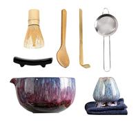 Ensemble de fabrication de matcha | Fouet professionnel pour matcha, outils de cérémonie du thé pour les chercheurs de bien-être, les baristas à domicile, les rituels du matin, la méditation et le