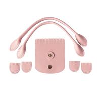 Ensemble de fabrication de sacs DIYs sacs en cuir PU sangle d'épaule à tricoter, couverture à rabat sac en cuir bricolage tricot avec sangle de couverture à rabat à fermeture éclair supérieure