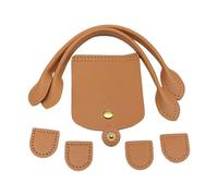 Ensemble de fabrication de sacs DIYs sacs en cuir PU sangle d'épaule à tricoter, couverture à rabat sac en cuir bricolage tricot avec sangle de couverture à rabat à fermeture éclair supérieure