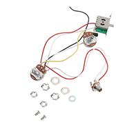 Ensemble de faisceau de câblage de guitare, faisceau de câblage métallique pour guitare électrique, Kit pré-câblé, interrupteur à 3 voies, ensemble de pots A500K B500K à faible