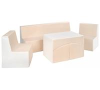 Ensemble de fauteuils chambre enfant blanc, cappuccino Blanc G