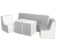 Ensemble de fauteuils chambre enfant blanc,gris