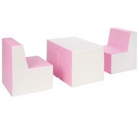 Ensemble de fauteuils chambre enfant blanc, rose (pastel)