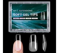Ensemble de faux ongles carrés transparents, couverture complète en Gel, Extensions de 12 tailles, accessoires de manucure à domicile, 240 pièces, Style5